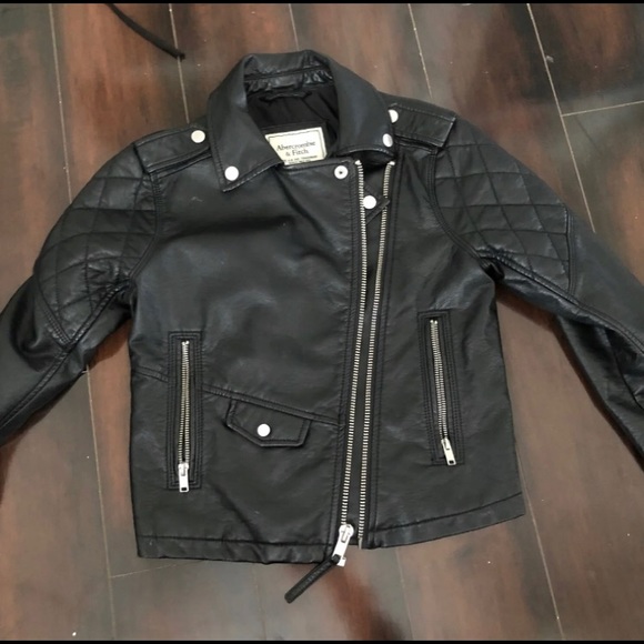 abercrombie faux leather jacket